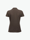 Clique Classic Marion S/S Polo - Dark Mocca Polo Dames Clique