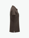 Clique Classic Marion S/S Polo - Dark Mocca Polo Dames Clique