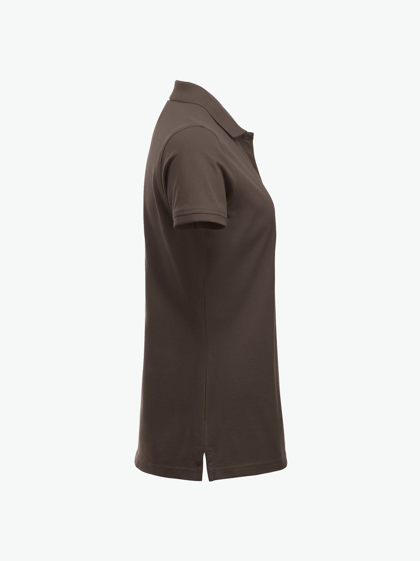 Clique Classic Marion S/S Polo - Dark Mocca Polo Dames Clique