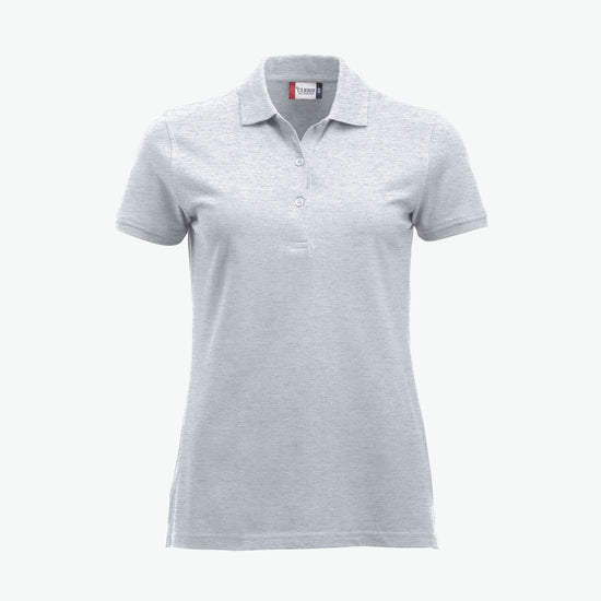Clique Classic Marion S/S Polo - Ash Polo Dames Clique XS
