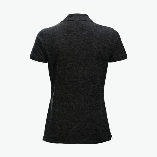 Clique Classic Marion S/S Polo - Antraciet Melange Polo Dames Clique