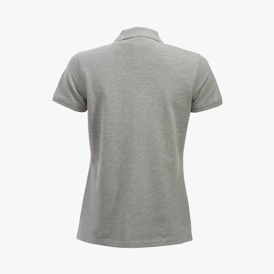 Clique Classic Marion S/S Polo - Grijsmelange Polo Dames Clique