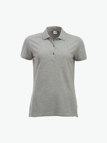 Clique Classic Marion S/S Polo - Grijsmelange Polo Dames Clique XS