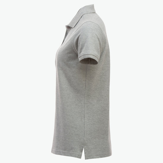 Clique Classic Marion S/S Polo - Grijsmelange Polo Dames Clique