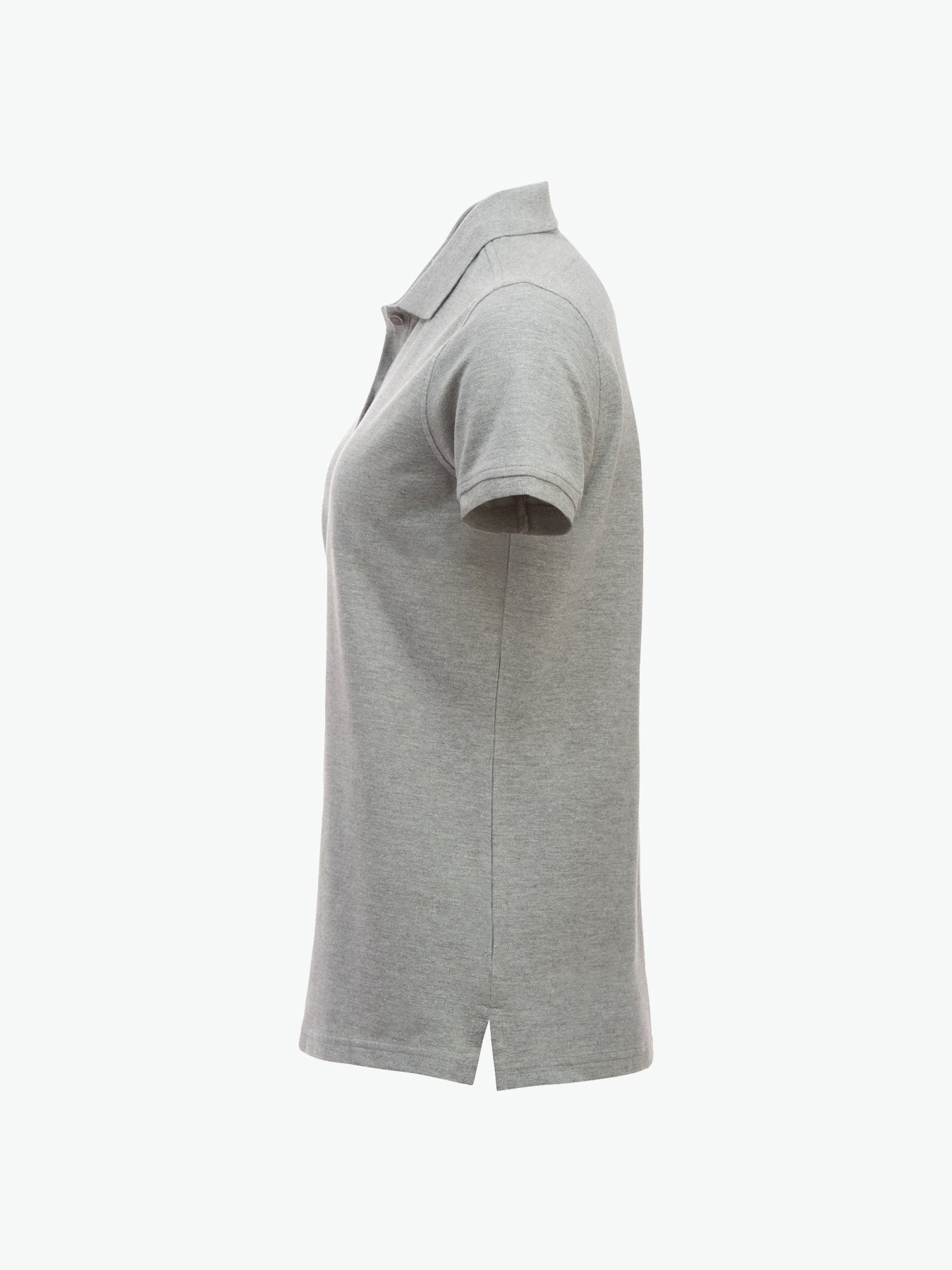 Clique Classic Marion S/S Polo - Grijsmelange Polo Dames Clique