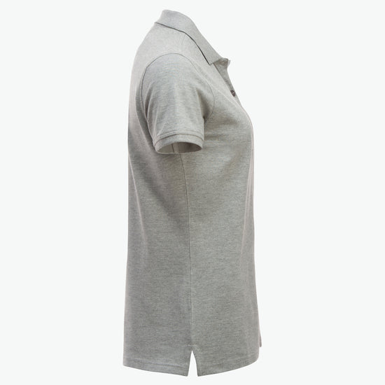 Clique Classic Marion S/S Polo - Grijsmelange Polo Dames Clique