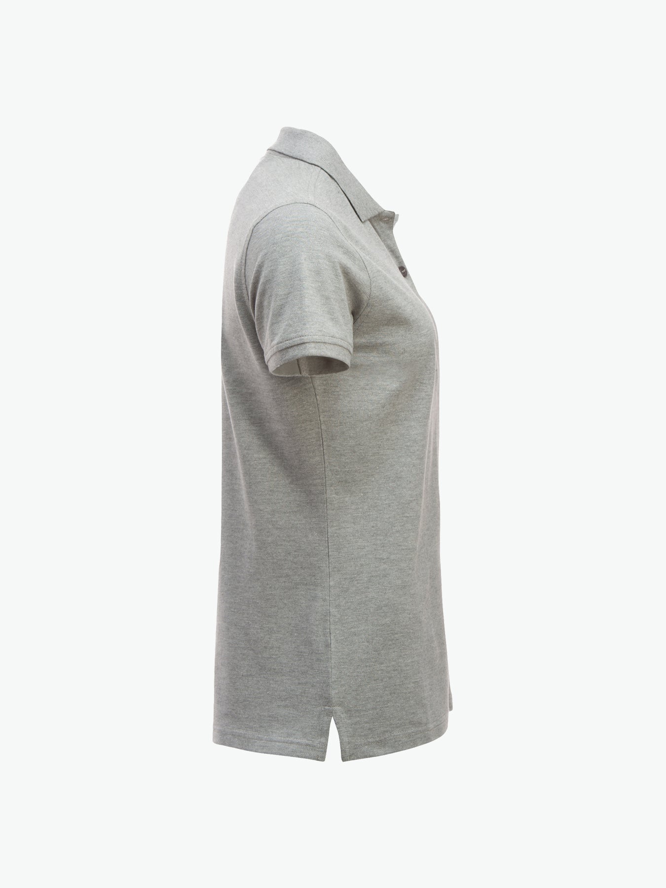 Clique Classic Marion S/S Polo - Grijsmelange Polo Dames Clique