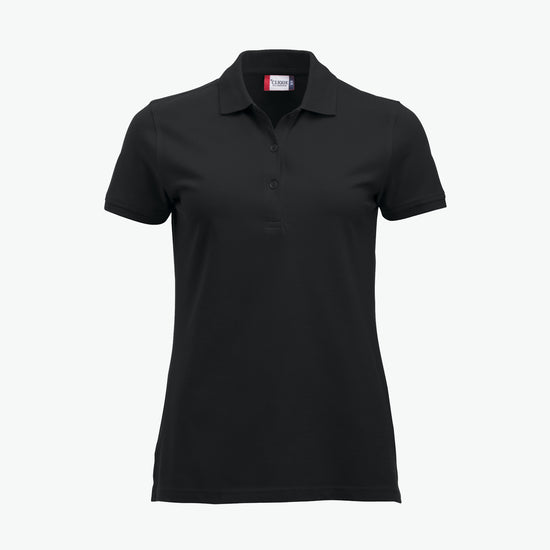 Clique Classic Marion S/S Polo - Zwart Polo Dames Clique XS