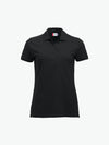 Clique Classic Marion S/S Polo - Zwart Polo Dames Clique XS