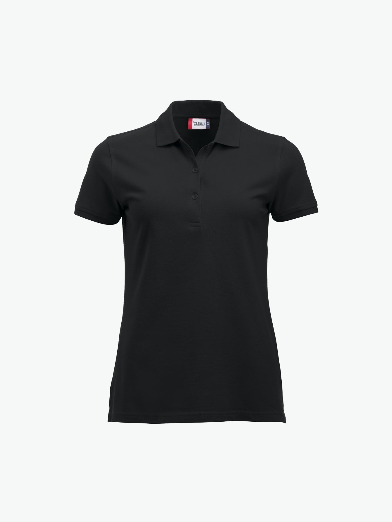 Clique Classic Marion S/S Polo - Zwart Polo Dames Clique XS