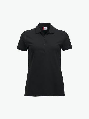 Clique Classic Marion S/S Polo - Zwart Polo Dames Clique XS
