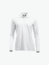 Clique Classic Marion L/S Polo - Wit Polo Dames Clique XS