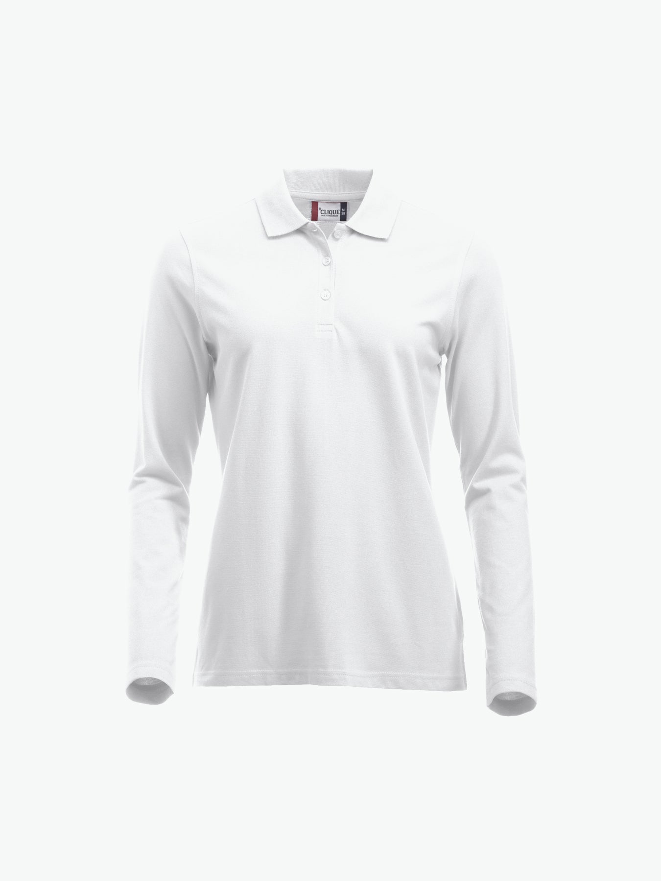Clique Classic Marion L/S Polo - Wit Polo Dames Clique XS