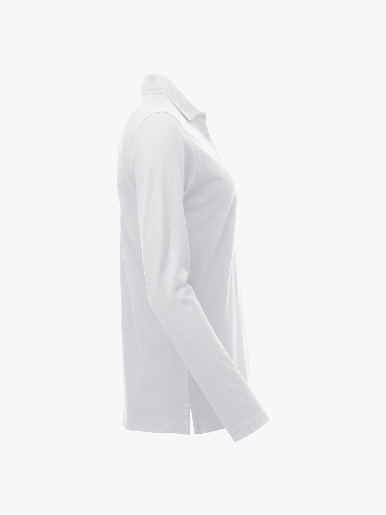 Clique Classic Marion L/S Polo - Wit Polo Dames Clique