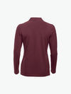 Clique Classic Marion L/S Polo - Bordeaux Polo Dames Clique