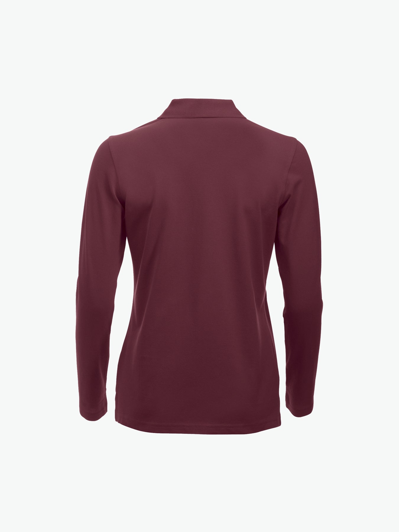 Clique Classic Marion L/S Polo - Bordeaux Polo Dames Clique