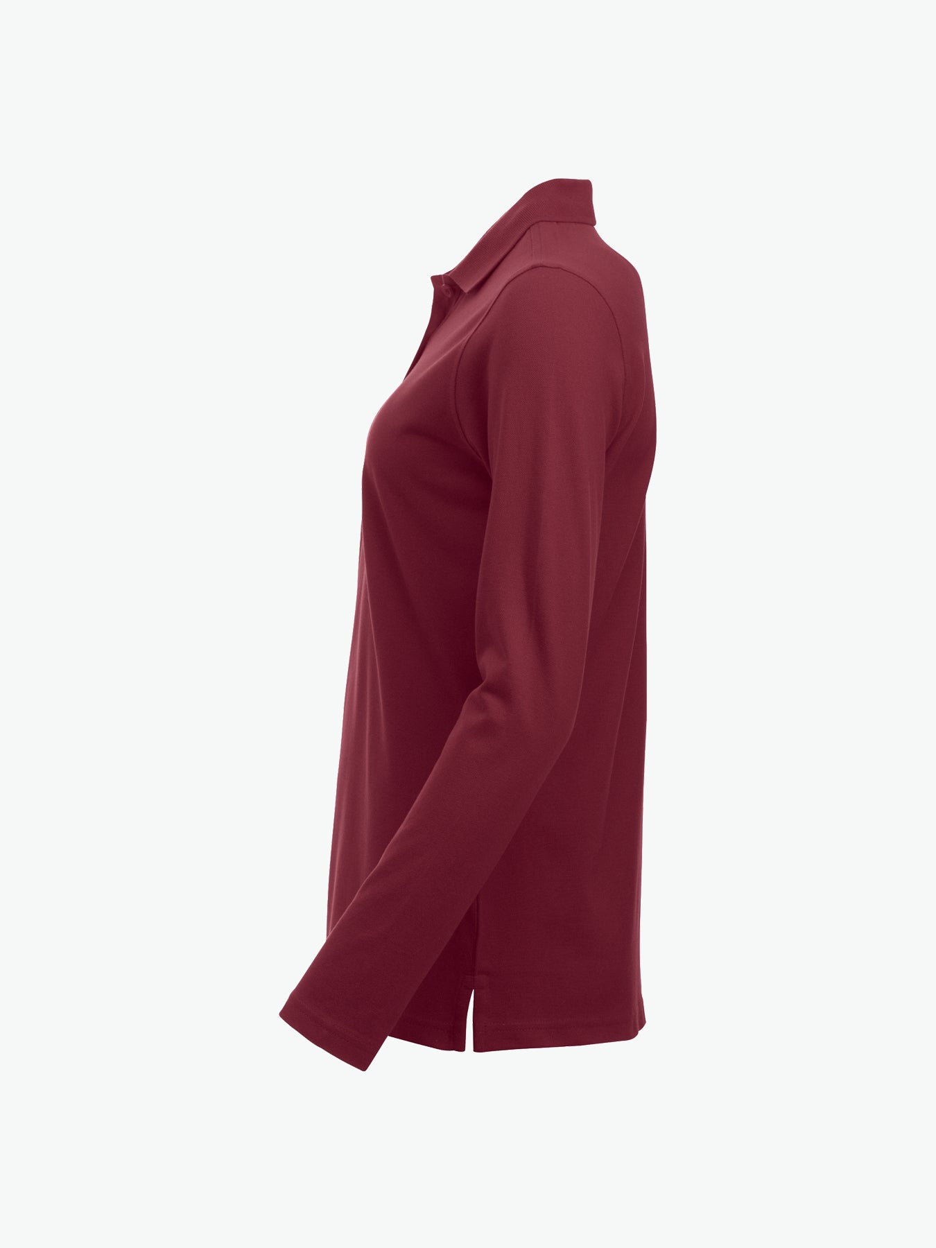 Clique Classic Marion L/S Polo - Bordeaux Polo Dames Clique