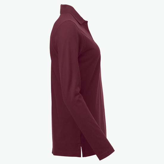 Clique Classic Marion L/S Polo - Bordeaux Polo Dames Clique