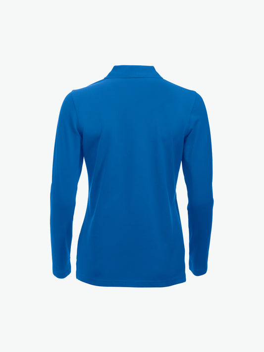 Clique Classic Marion L/S Polo - Kobalt Polo Dames Clique