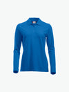 Clique Classic Marion L/S Polo - Kobalt Polo Dames Clique XS