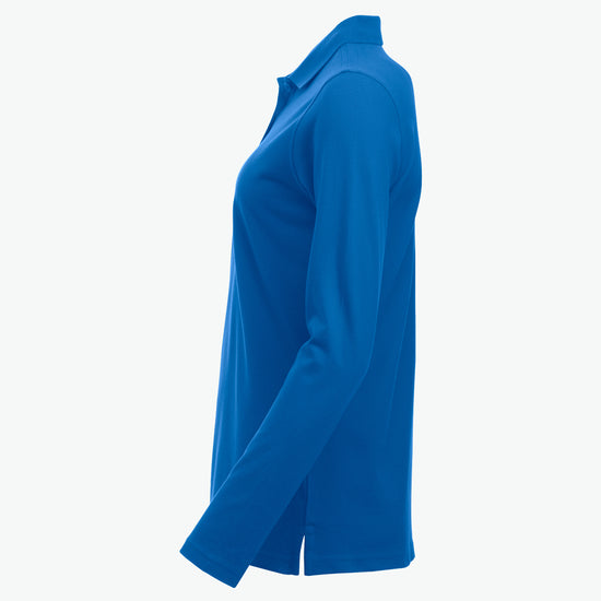 Clique Classic Marion L/S Polo - Kobalt Polo Dames Clique