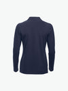 Clique Classic Marion L/S Polo - Dark Navy Polo Dames Clique