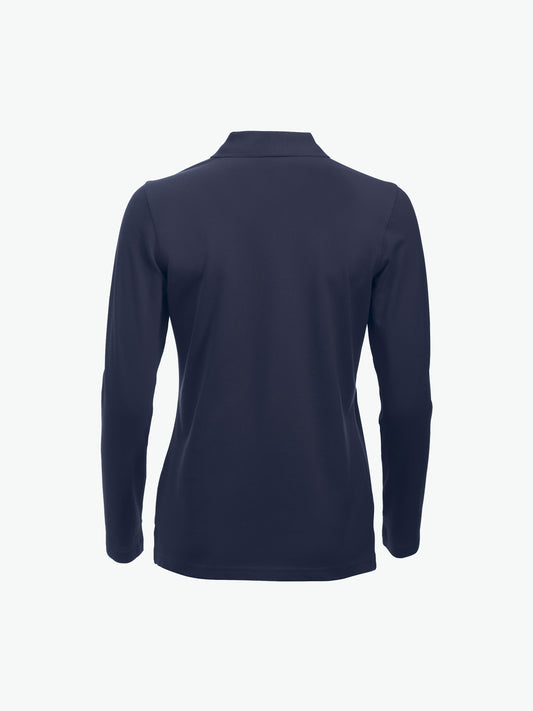 Clique Classic Marion L/S Polo - Dark Navy Polo Dames Clique