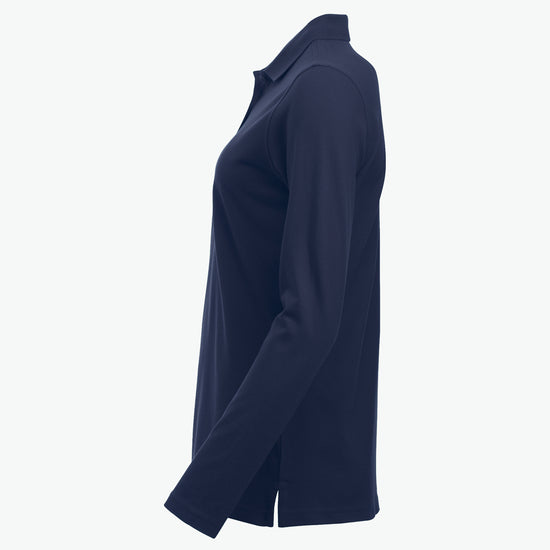 Clique Classic Marion L/S Polo - Dark Navy Polo Dames Clique