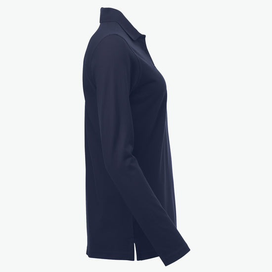Clique Classic Marion L/S Polo - Dark Navy Polo Dames Clique