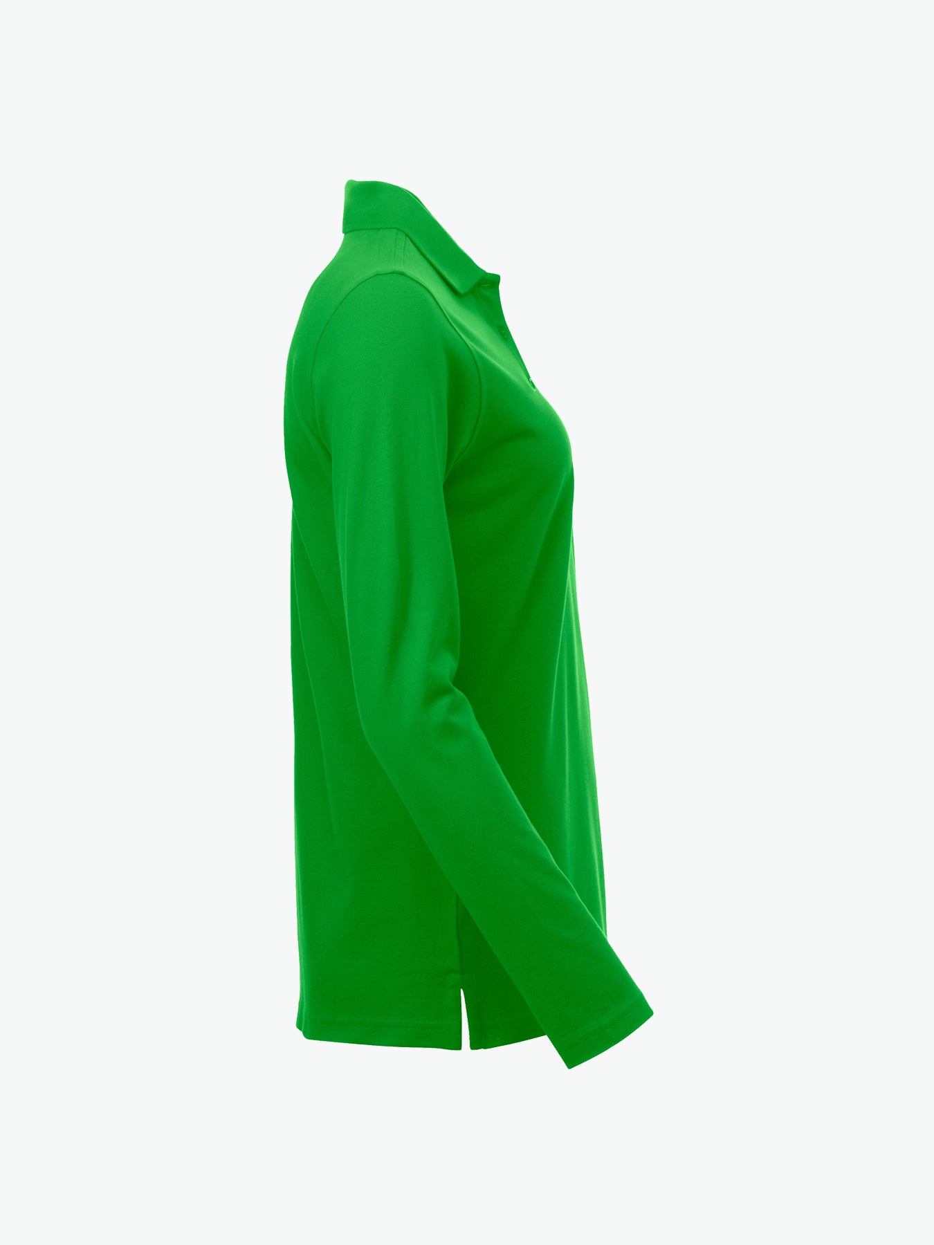 Clique Classic Marion L/S Polo - Appelgroen Polo Dames Clique