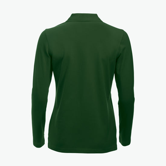 Clique Classic Marion L/S Polo - Flessengroen Polo Dames Clique
