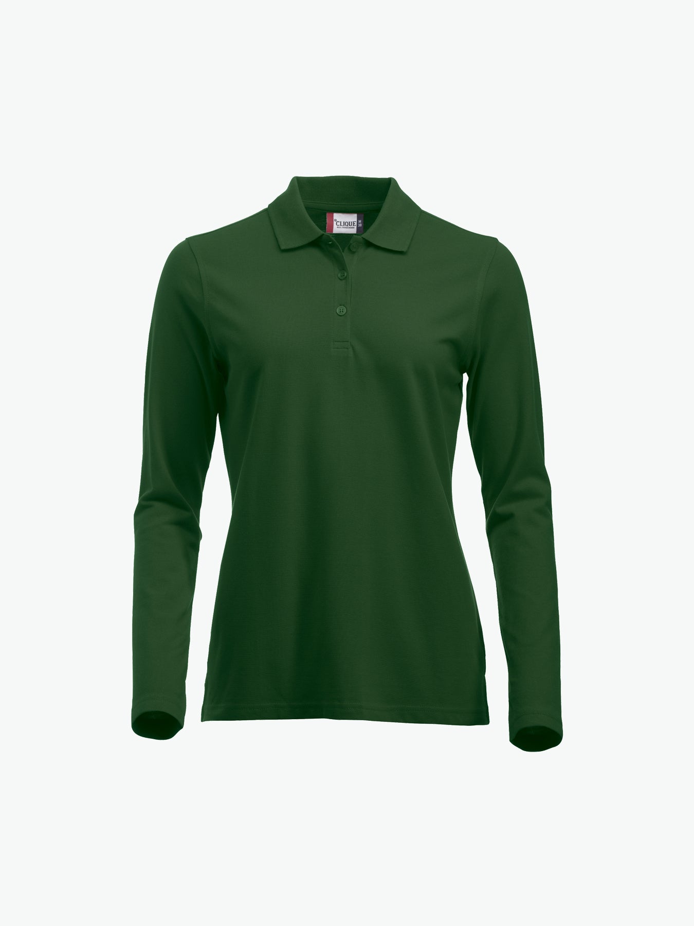 Clique Classic Marion L/S Polo - Flessengroen Polo Dames Clique XS