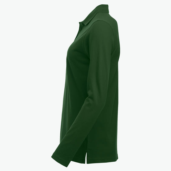 Clique Classic Marion L/S Polo - Flessengroen Polo Dames Clique