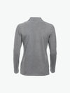 Clique Classic Marion L/S Polo - Grijsmelange Polo Dames Clique