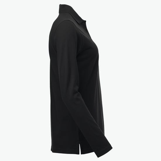 Clique Classic Marion L/S Polo - Zwart Polo Dames Clique