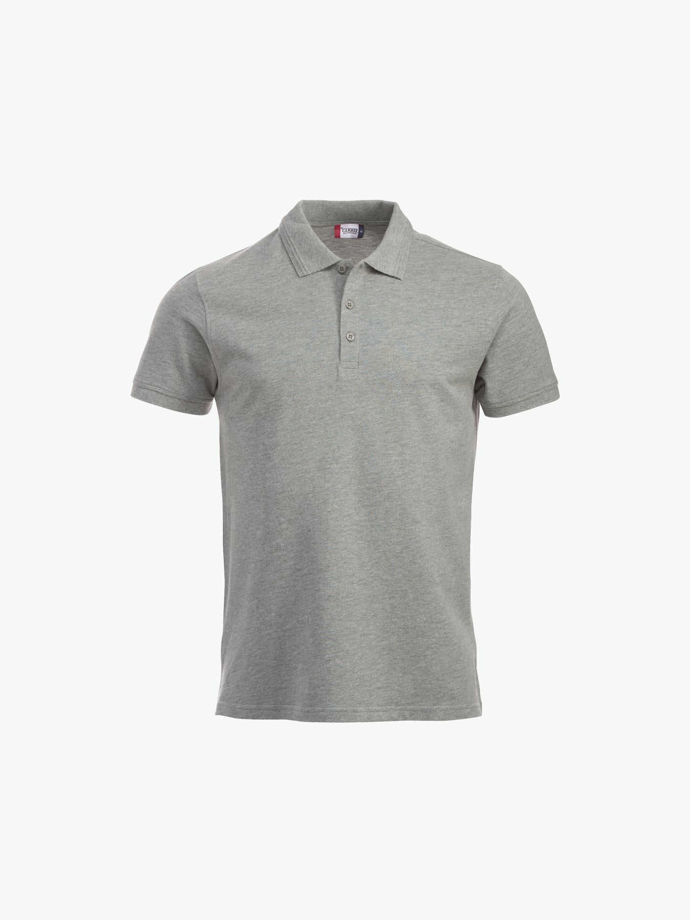 Clique Manhattan Polo - Grijsmelange Polo Clique XS