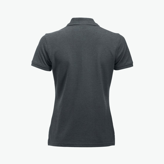 Clique Manhattan Women Polo - Antraciet Melange Polo Dames Clique