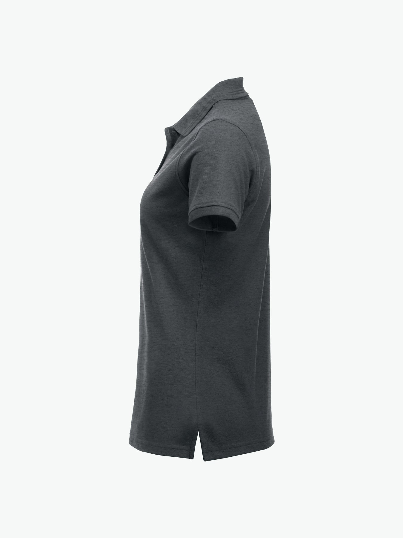 Clique Manhattan Women Polo - Antraciet Melange Polo Dames Clique
