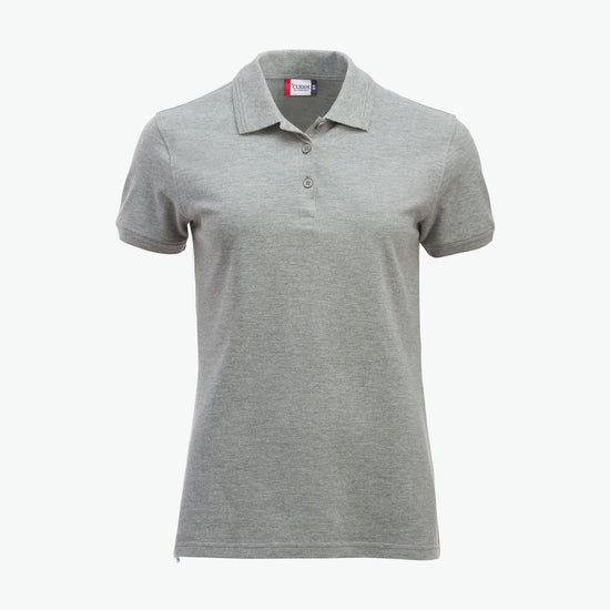 Clique Manhattan Women Polo - Grijsmelange Polo Dames Clique XS