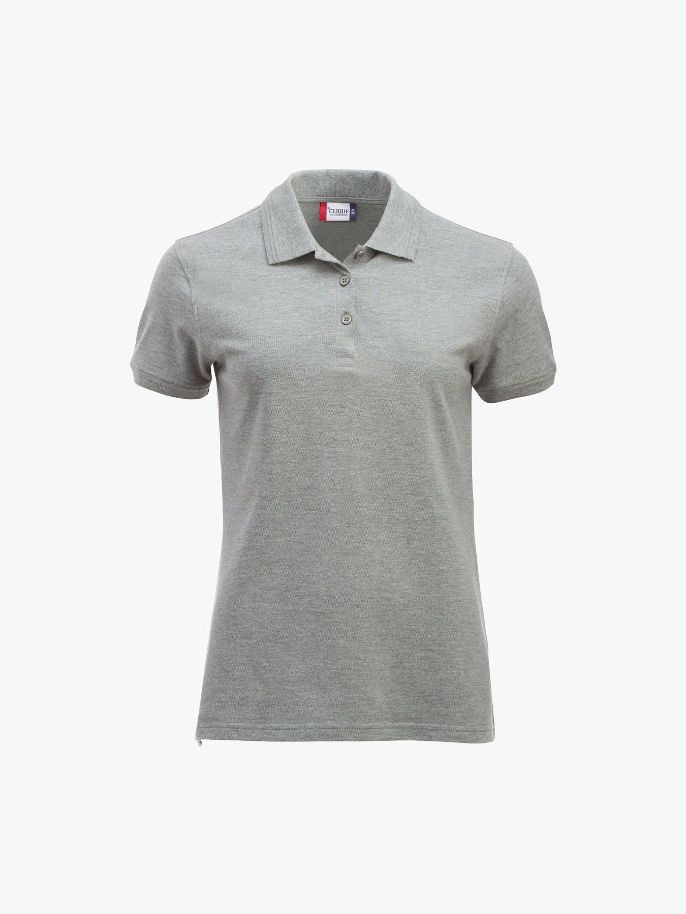 Clique Manhattan Women Polo - Grijsmelange Polo Dames Clique XS
