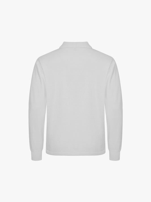 Clique Manhattan L/S Polo - Wit Polo Clique