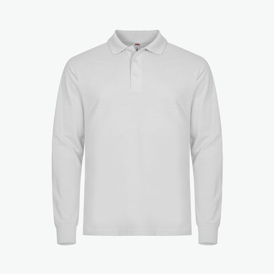 Clique Manhattan L/S Polo - Wit Polo Clique XS