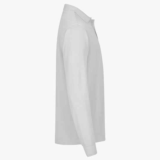 Clique Manhattan L/S Polo - Wit Polo Clique