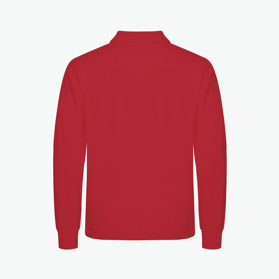 Clique Manhattan L/S Polo - Rood Polo Clique