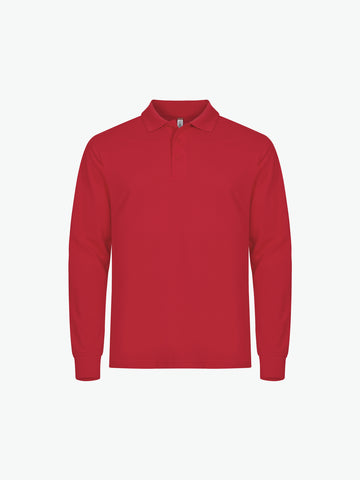 Clique Manhattan L/S Polo - Rood Polo Clique XS