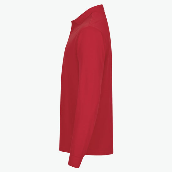 Clique Manhattan L/S Polo - Rood Polo Clique