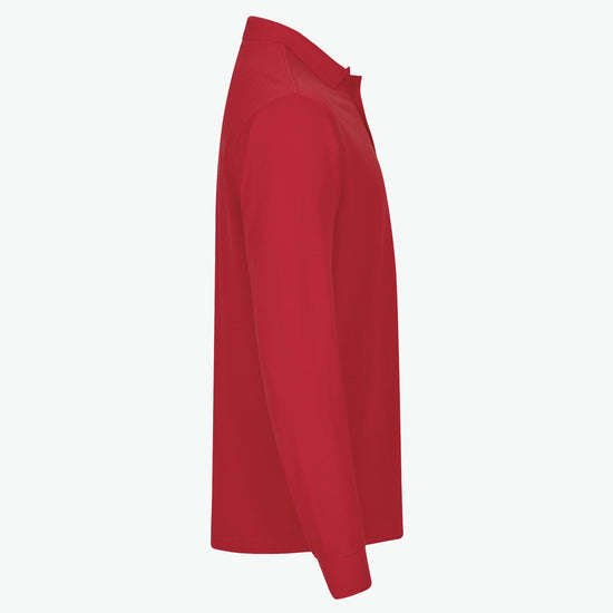 Clique Manhattan L/S Polo - Rood Polo Clique
