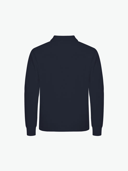 Clique Manhattan L/S Polo - Dark Navy Polo Clique