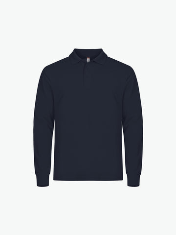 Clique Manhattan L/S Polo - Dark Navy Polo Clique XS