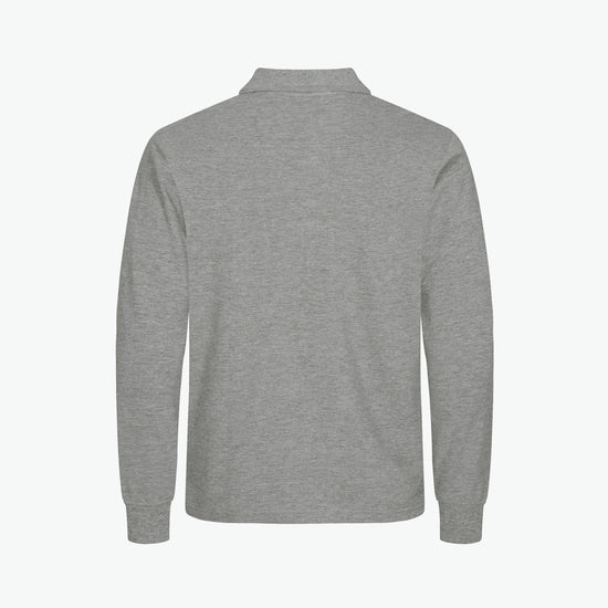 Clique Manhattan L/S Polo - Grijsmelange Polo Clique
